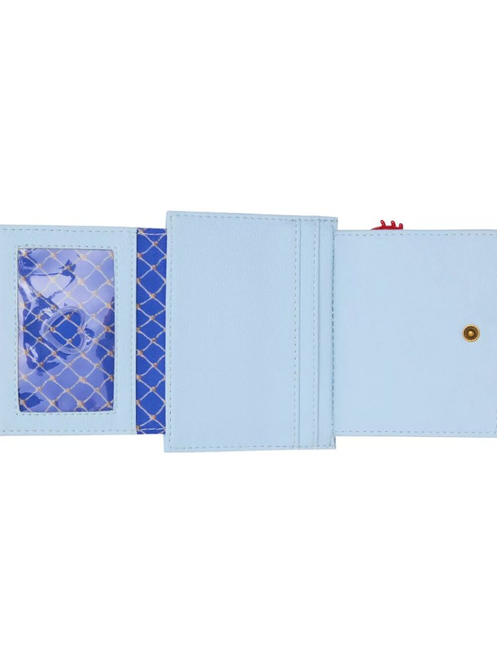 Betsey Johnson Kitsch Oh Buoy Bifold Wallet Blue NWT - Picture 5 of 7
